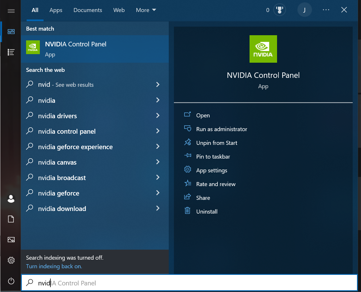 Nvidia Control Panel