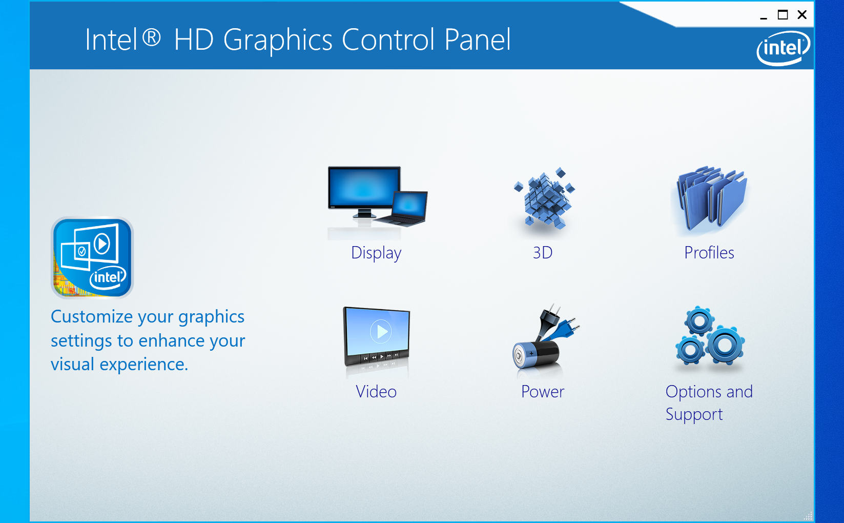 Intel HD Graphics Control Panel